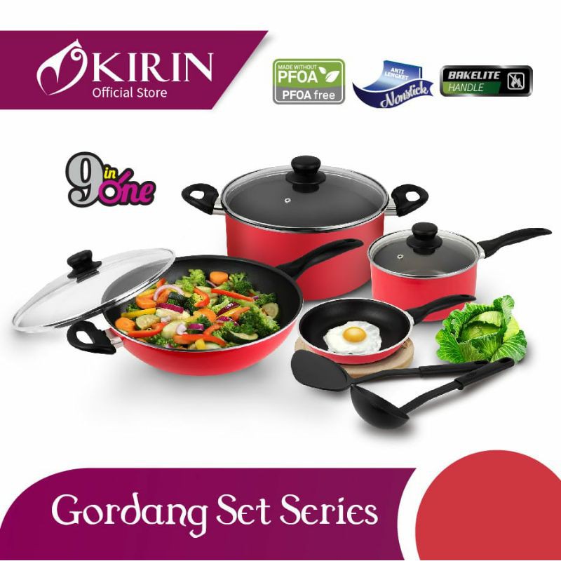 KIRIN GORDANG SET 9 IN 1 | PANCI SET KIRIN