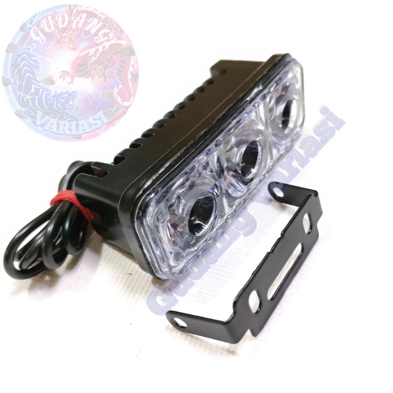 LAMPU TEMBAK SOROT E03 STAY 3 MATA TITIK SUPER TERANG