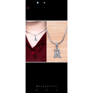 kalung huruf anti karat