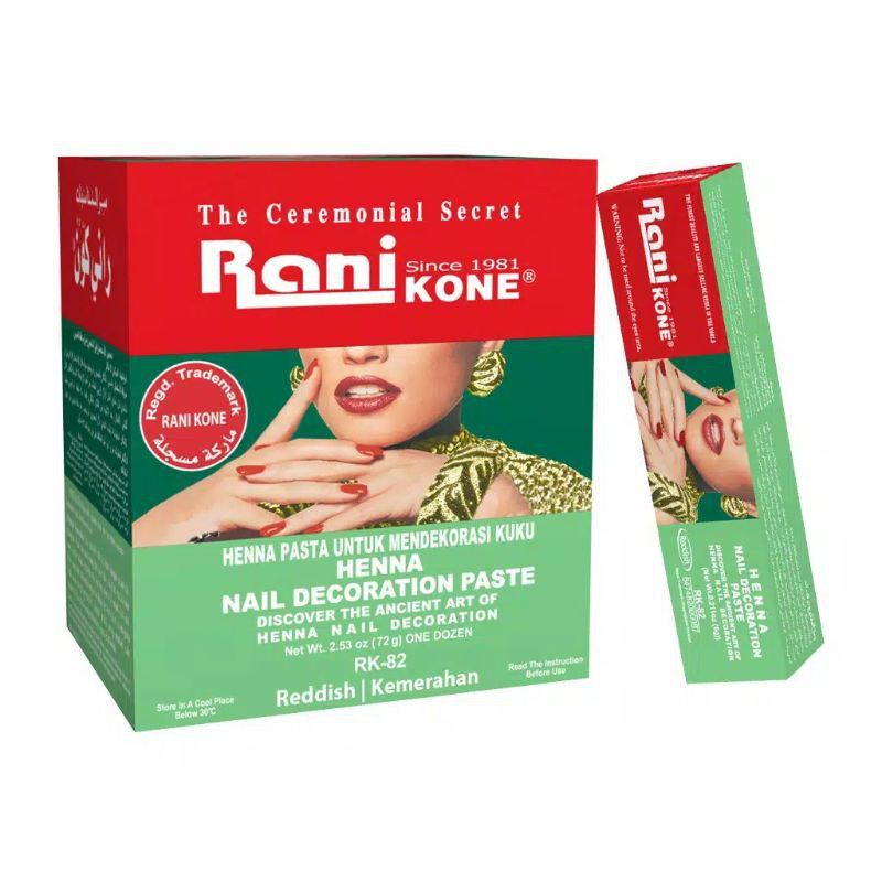 Henna Rani Kone 82 Nail Decoration Paste Reddish 30g