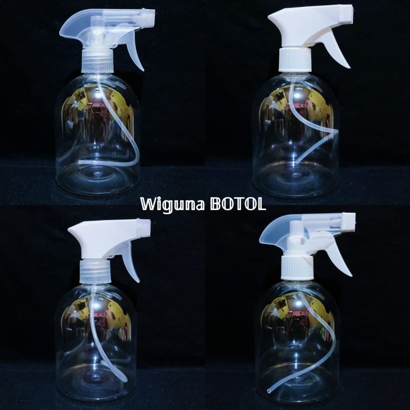 Boto Kispray 500ml Oval / Botol Spray 500ml Oval / Botol Oval 500m Tutup Kispray / Botol Semprot 500ml Clear