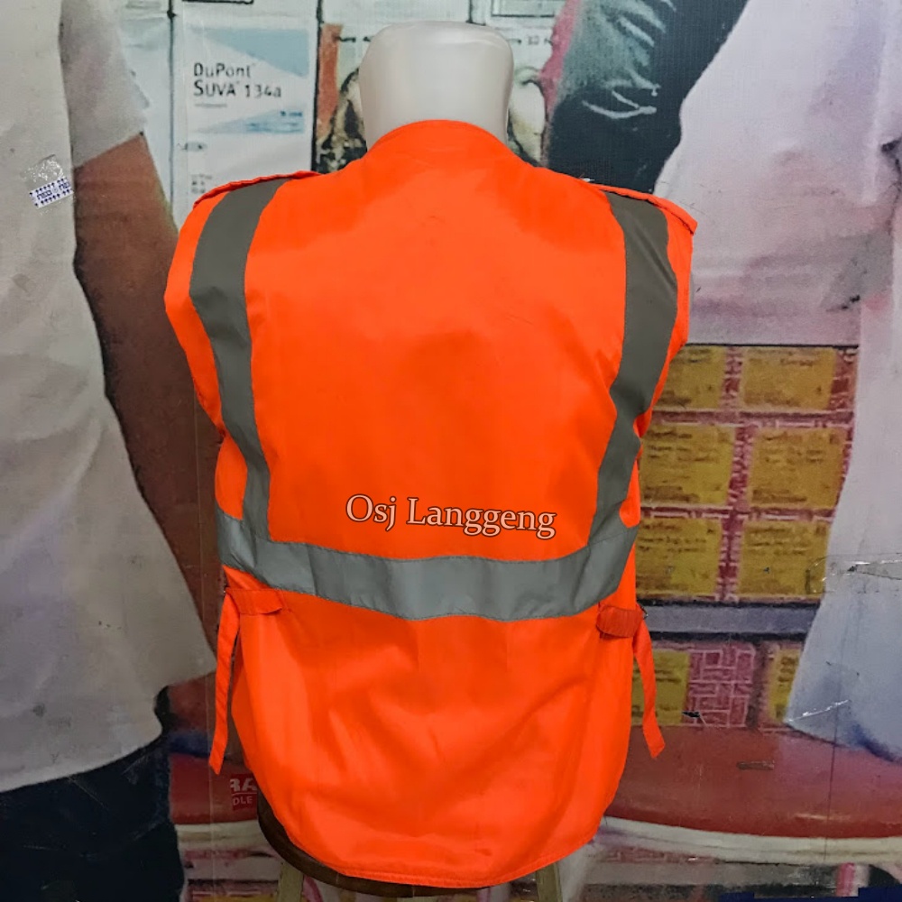 Rompi Safety Busa Warna Orange / Rompi Safety Busa Murah