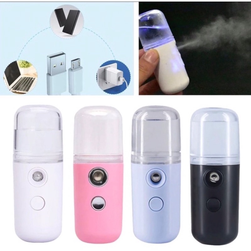 Nano Spray Portable Mini USB/Mist Sprayer Pelembab Wajah Perawatan Wajah