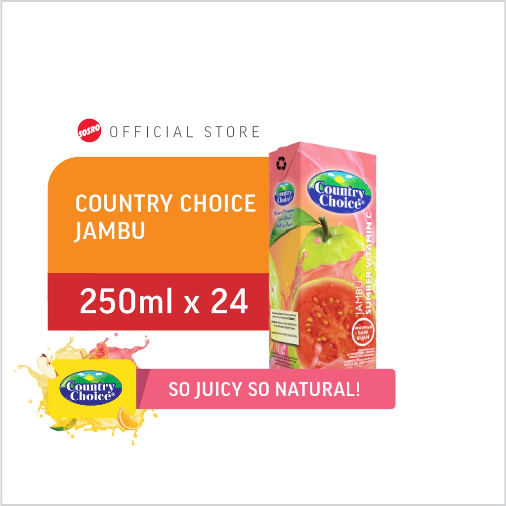 

Country Choice Guava 250 ML isi 24pcs