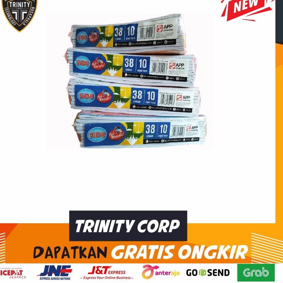 

Cuci Gudang|LR11|BUKU TULIS SIDU 38 LEMBAR 1 PACK ISI 10 BUKU