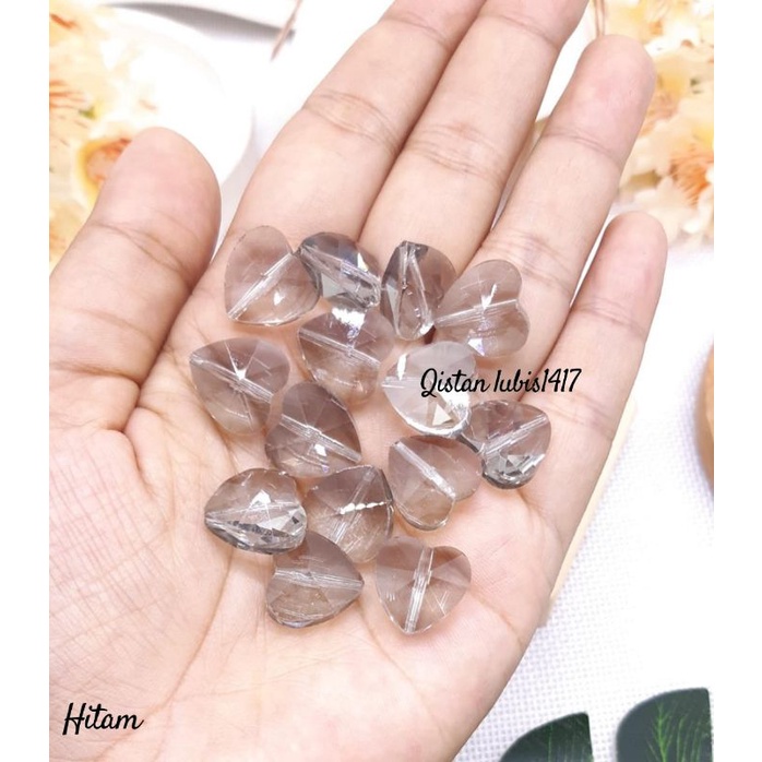 Crystal bunga &amp; love Transparan