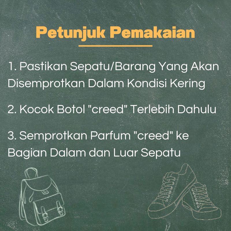 Shoe Parfume / Parfum Semprotan Penghilang Bau Sepatu Kaos Kaki Helm Tas Sarung Tangan Anti Bau &amp; Bakteri Perawatan Sepatu