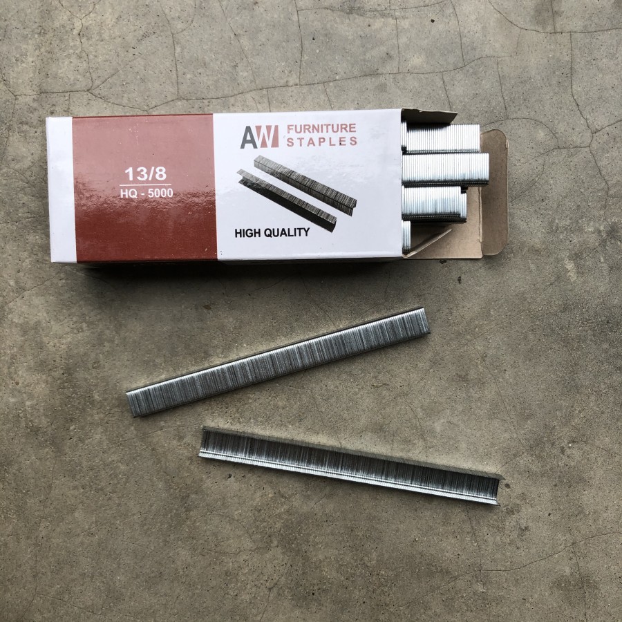 

Anak hekter / anak staples gun/ hekter tembak/ nails 8mm 13/8 @5000pcs
