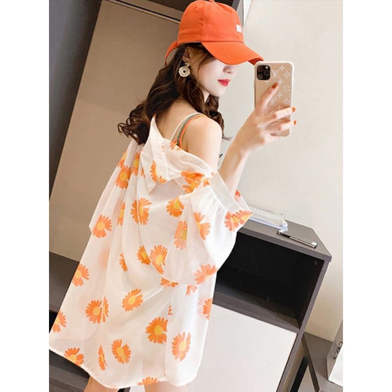 MDLV 8542 MINUSONE SHIRT KEMEJA KOREA KEMEJA DAISY BLOUSE KOREA KEMEJA CHIFFON IMPORT FASHION IMPORT