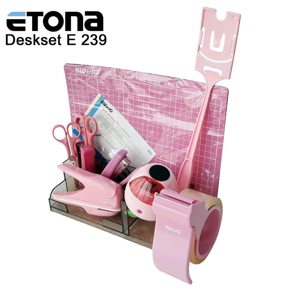 

PAKET PINK SEMUA LENGKAP DENGAN DESKSET. MERAH MUDA