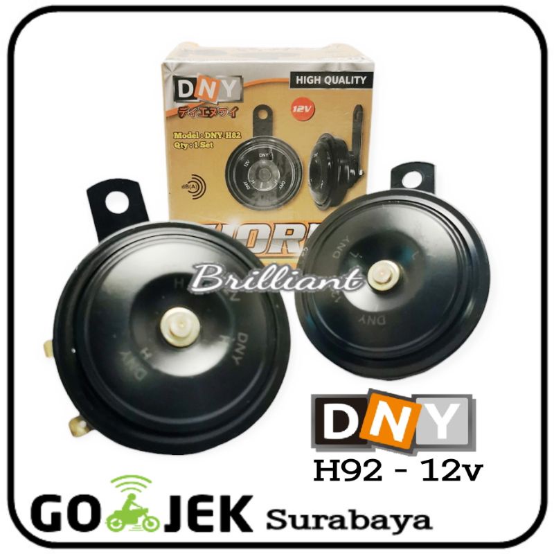 Horn / Klakson Disk Keong Gema Supertone - DNY - 12V / 24V - Mobil Motor Truk Bus