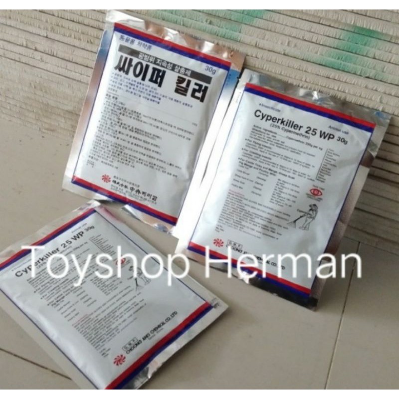 Cyperkiller 25 wp obat pembasmi kutu hama serangga walet ASLI KOREA
