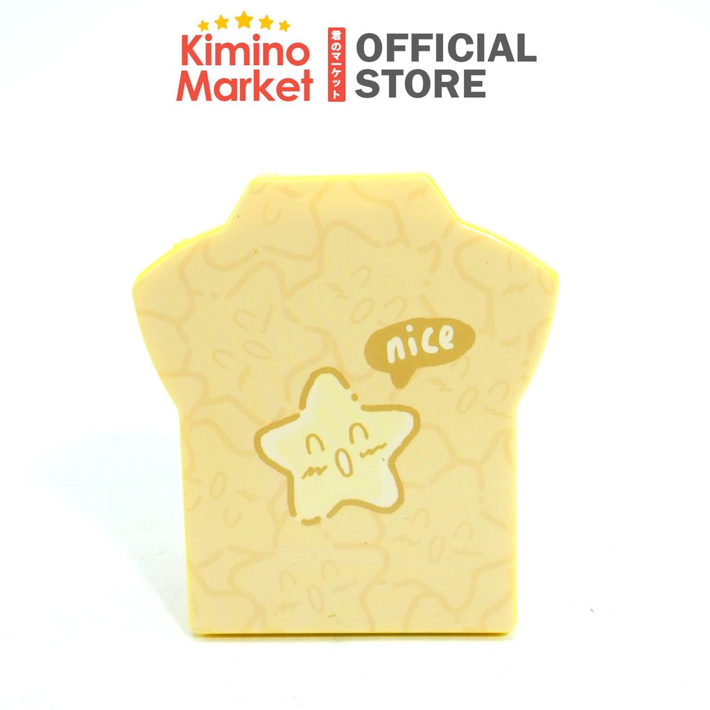 Cermin Portable Bintang Mini Travelling 6x8 cm Mirror Beauty dengan Sisir