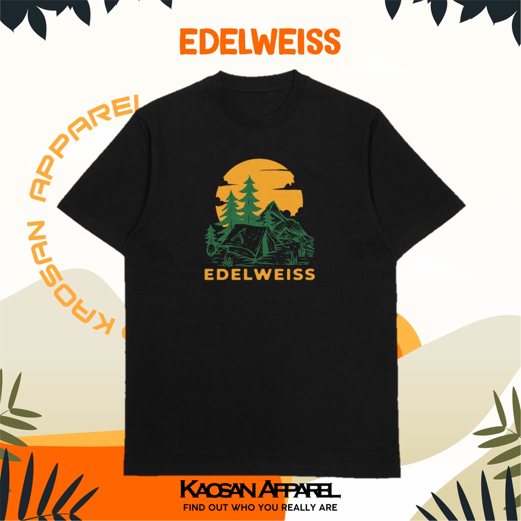 Kaos Pendaki Gunung "Edelweiss" - Kaos Pendaki Gunung/Kaos Pendaki/Kaos Gunung/Kaos Pendaki
