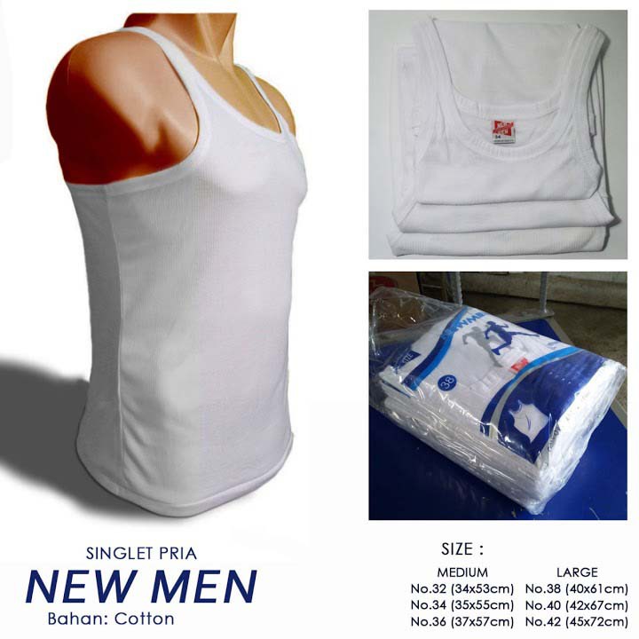 Singlet Kaos Dalam Pria Dewasa Newmen