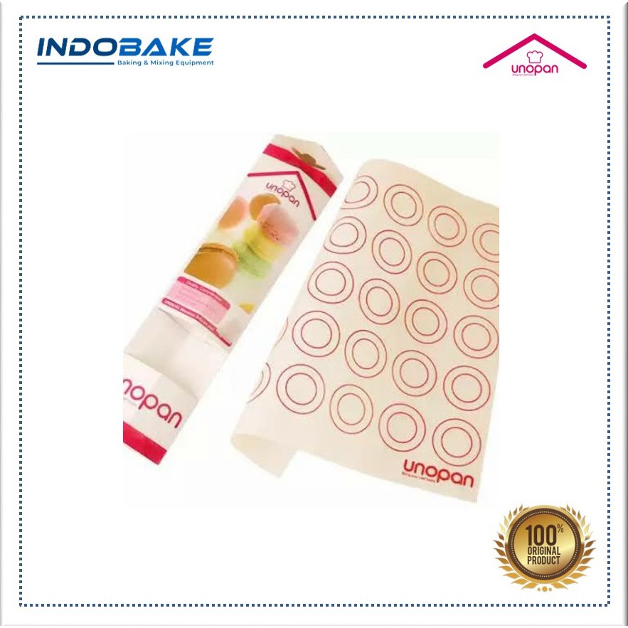 Unopan UN29103 -  Macaron Silicone Baking Mat / Alas Adonan Baking Mat Macaron Makaroni Cookies Biskuit Silikon Tebal