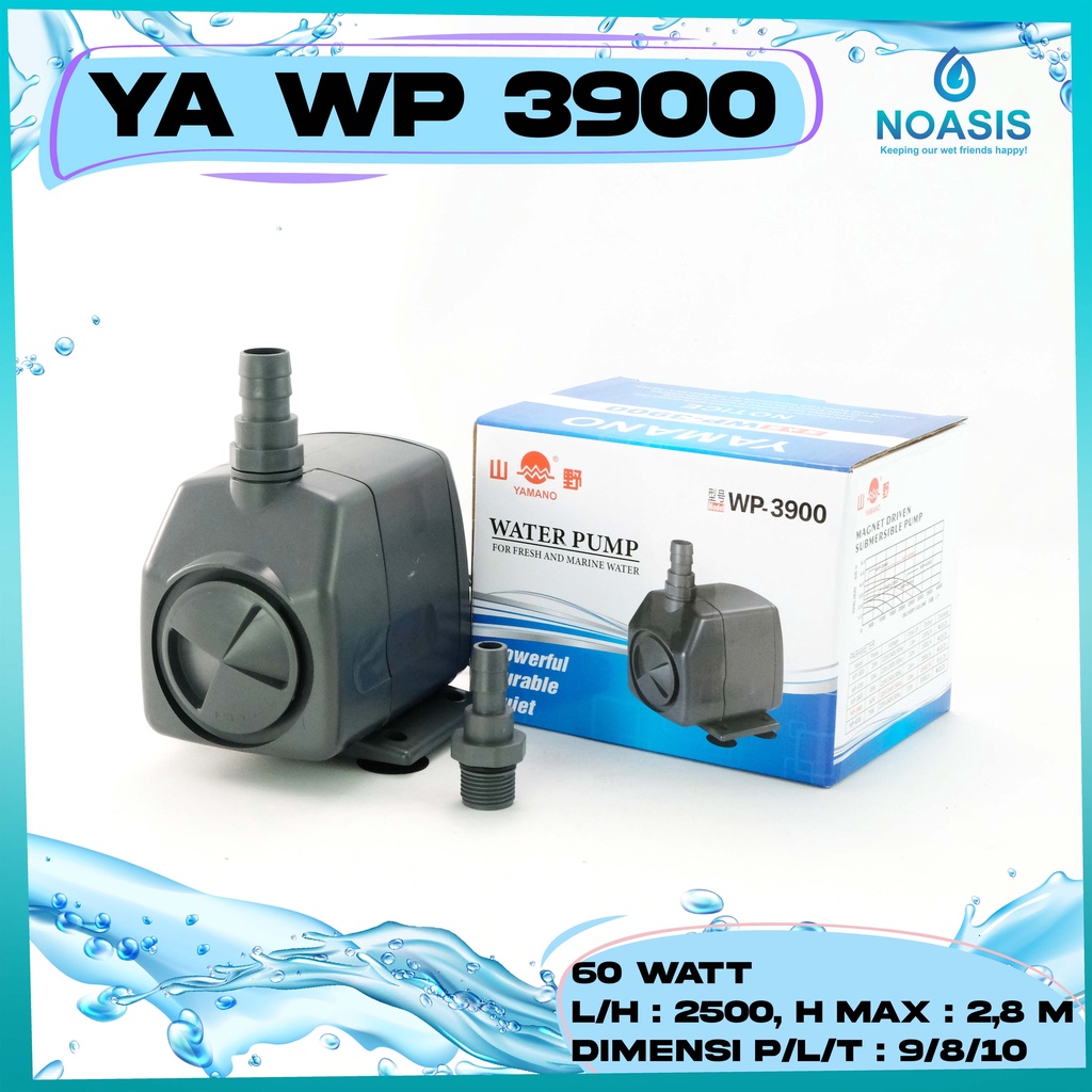 WATER PUMP YAMANO WP-3900 AIR TAWAR LAUT MESIN POMPA FILTER KOLAM IKAN