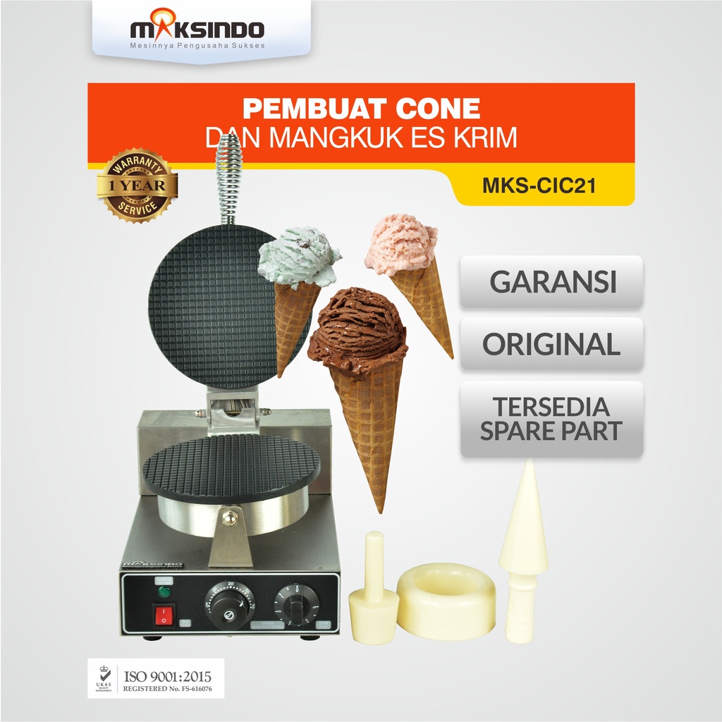 Mesin Pembuat Cone Dan Mangkuk Es Krim MKS-CIC21