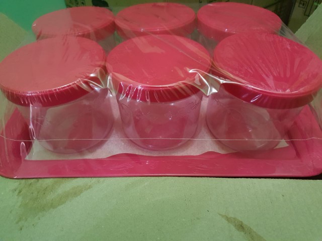 Food Storage Set Of 7 Pcs / Toples Plastik/ Toples Kue/ Toples Kecil