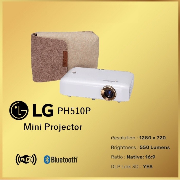 Proyektor LG MiniBeam PH-510P PH510P PH 510 PH510  Projector Mini Beam