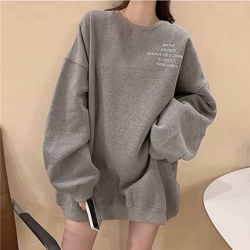 Sweater Wanita Oversize | MERIE SWEATER Basic Oblong Wanita | Korean Style Oversize