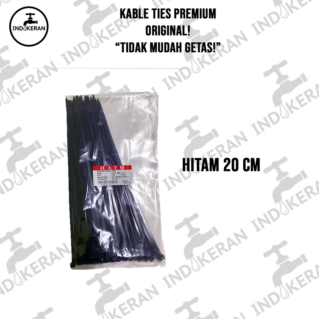 INDOKERAN - Kabel Ties Putih Hitam Original Taiwan - High Quality