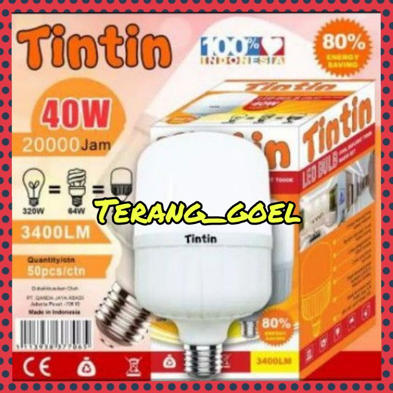 Tintin Lampu Led kapsul Murah 40 watt / Lampu Led Tintin 40 watt