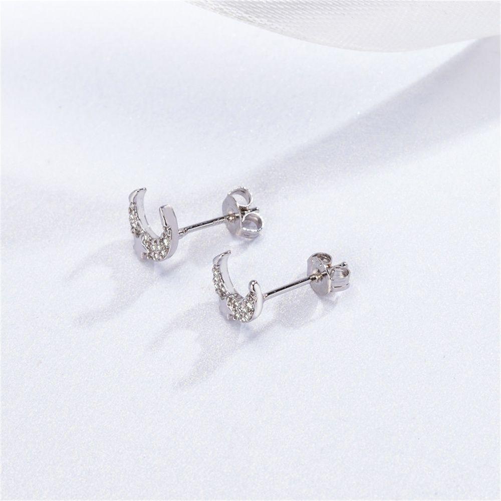 R-flower Earring Perhiasan Hadiah Indah Mini Valentine Ulang Tahun Ear Stud