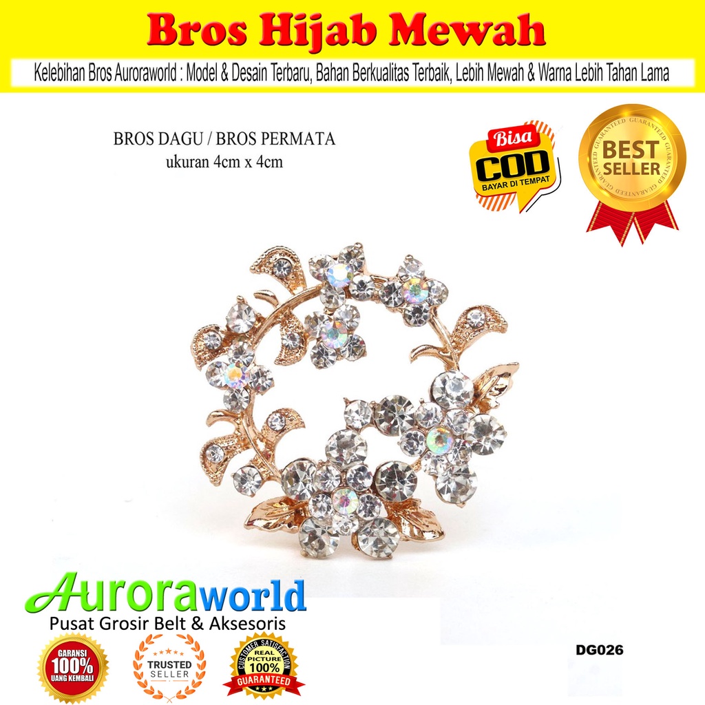 Auroraworld Bros Hijab Bros Mewah Kualitas Super bisa COD