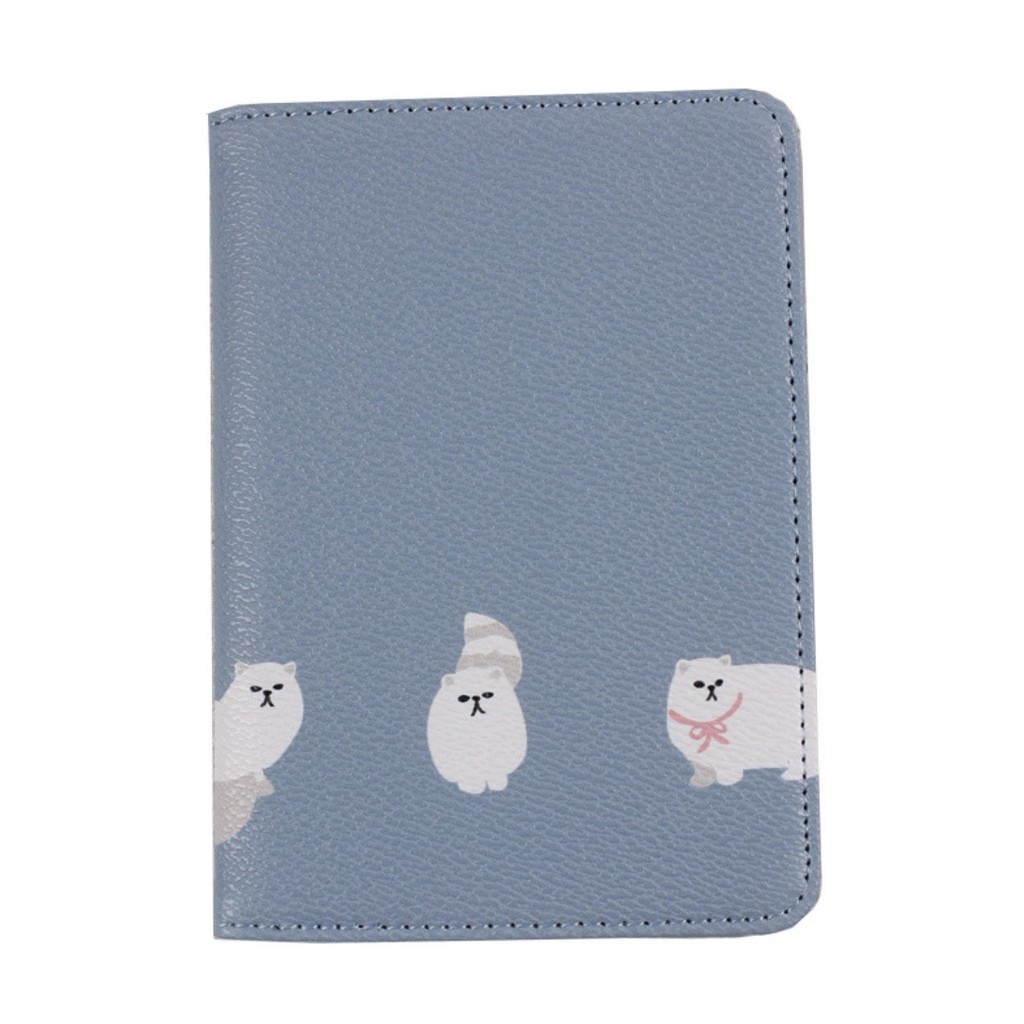 WRF49 Dompet Lipat Korea Lucu Anjing Kucing Wallet Fold Cute Dog Cat Impor TKM