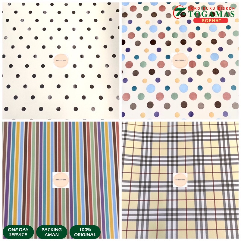 

KERTAS KADO SANSAN WAWA DOFF ISI 1 LEMBAR POLKADOT POLKA BOLA BOLA KOTAK FANCY PAPER SANWA