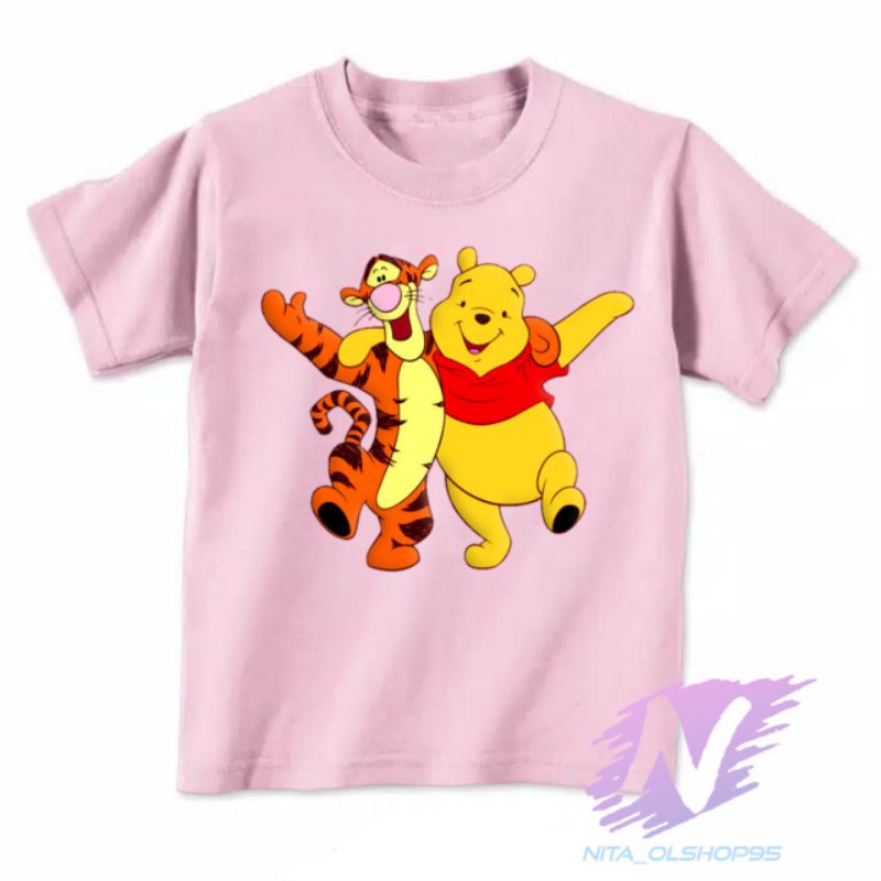 kaos anak kartu Winnie the pooh