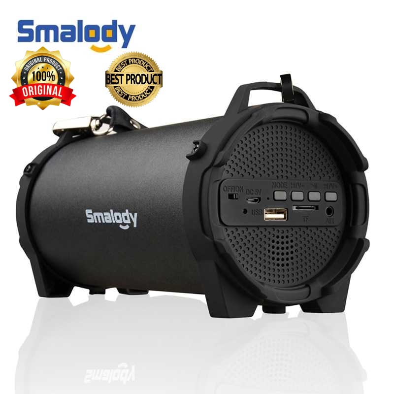 Smalody Speaker Outdoor Portable Bluetooth Boombox with Strap - SL-10