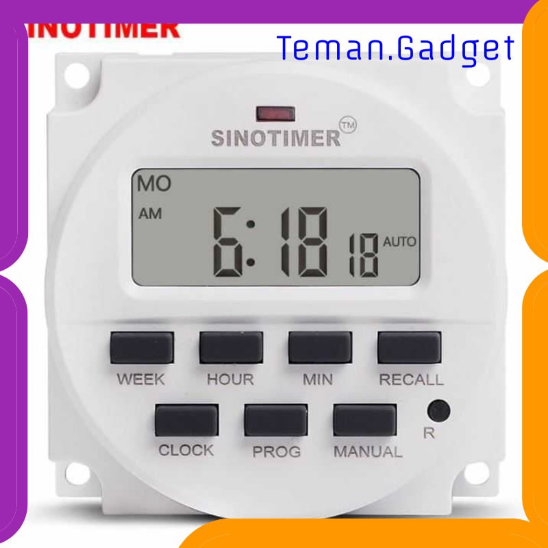 TG-DE244 Sinotimer Programmable Timer Switch Relay 220V AC - TM618N-2