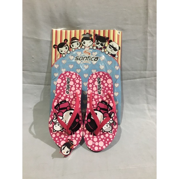 Sandal jepit karakter anak perempuan SANTICA AIKO FUCHSIA