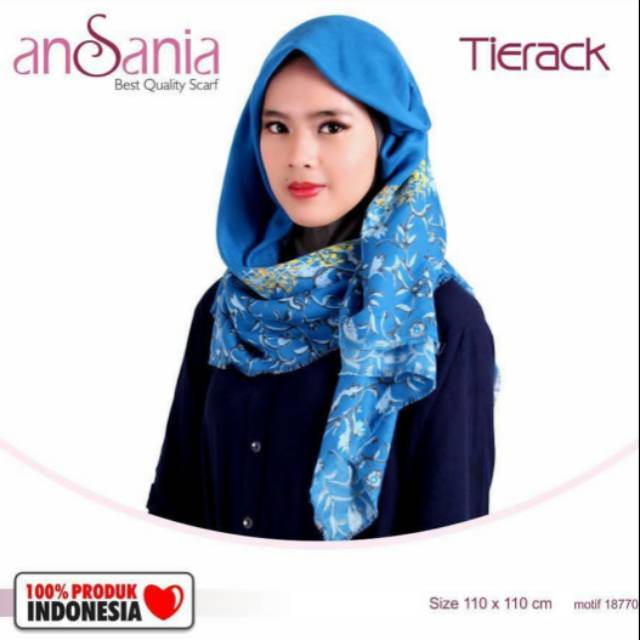 SEGIEMPAT TIERACK MOTIF BUNGA RAMBAT by ANSANIA