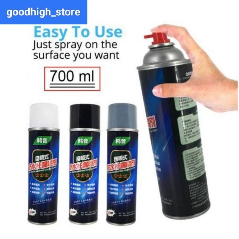 Spray Anti Bocor Waterproof Pelapis Dinding Tembok Atap Rumah Plafon Cat Semprot 700ML