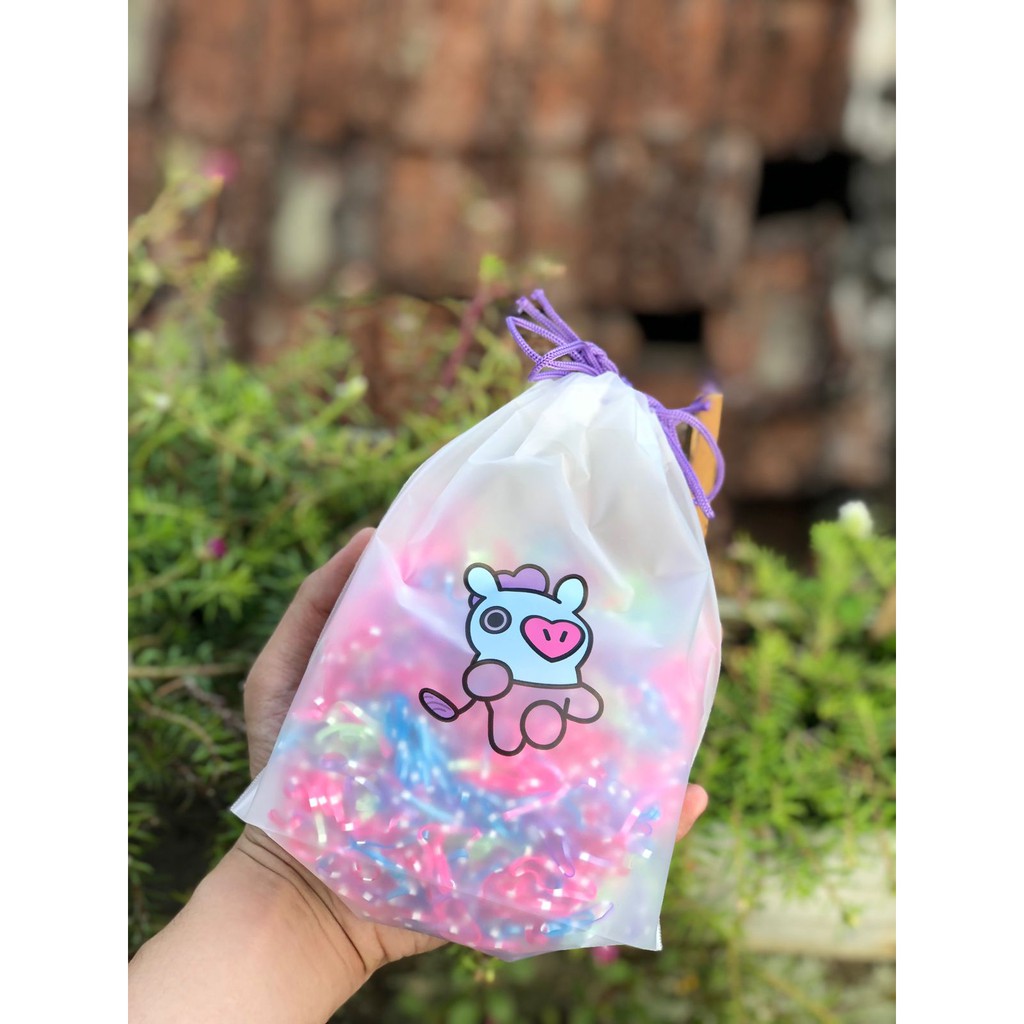 2000pcs/100gr Ikat atau Kuncir Rambut Karet Jepang Free Pouch Warna MIX/HITAM-4