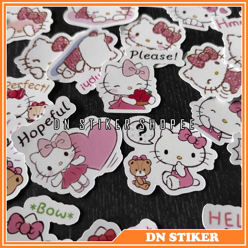 

stiker hello kitty stiker kertas karakter hello kitty 24pcs stiker aksesoris