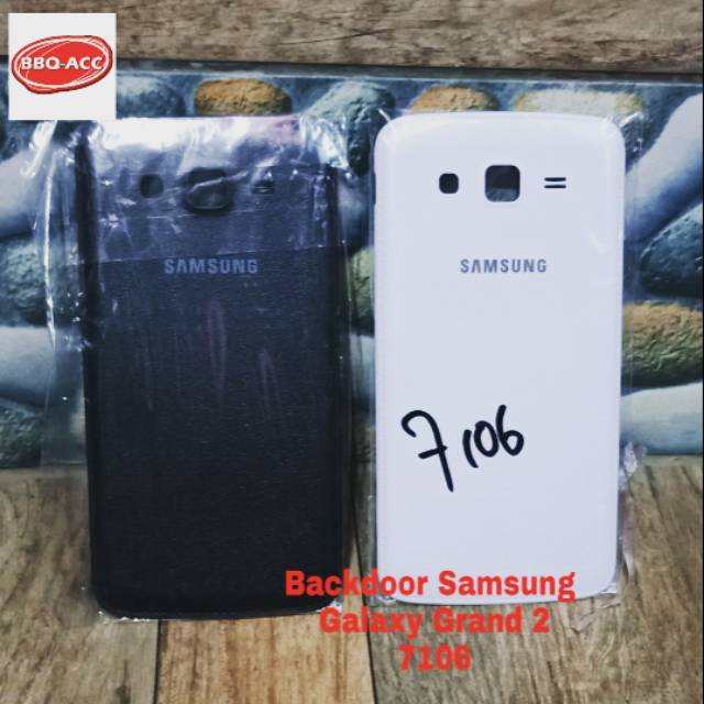 Backdoor Back Door Cover Samsung Galaxy Grand2 Grand 2 (7106) Casing Tutup Baterai