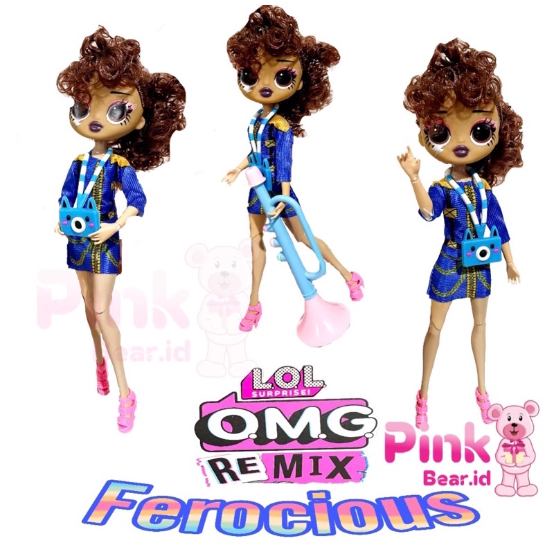 Lol Surprise Omg Remix Ferocious 28 Cm Full Arkulasi/Mainan Lol Surprise Omg