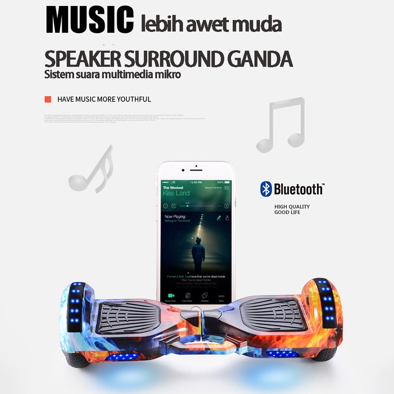 Dewasa Smar Balance Hover Board anti selip/hoverboard 7 Inch anak/Mobil keseimbangan kontrol kaki/Segway Go-kart roda dua dengan musik