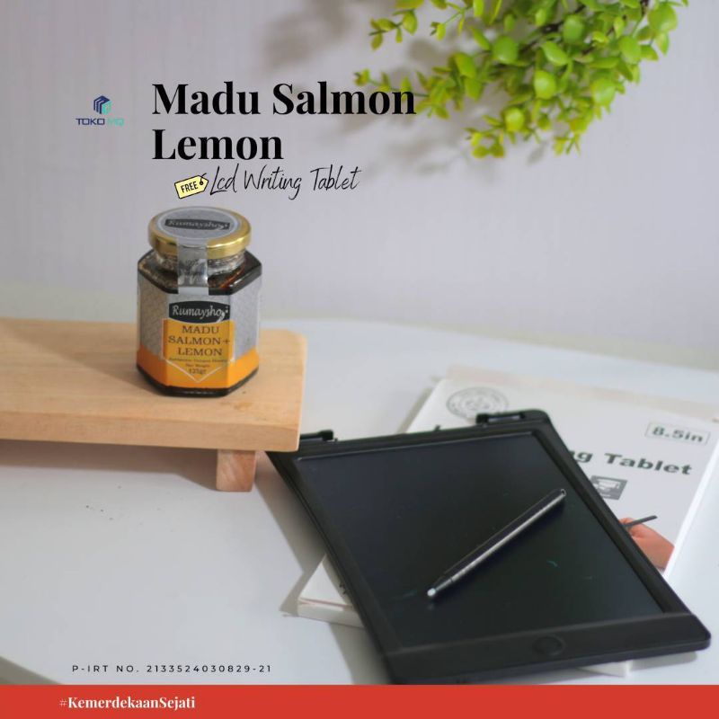 

Madu Lemon/Madu salmon Lemon 350gr freee Writing Tablet