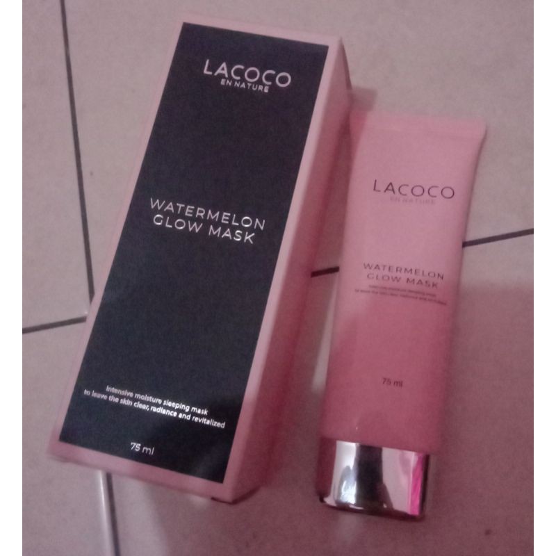 Preloved lacoco sleeping mask watermelon glow mask
