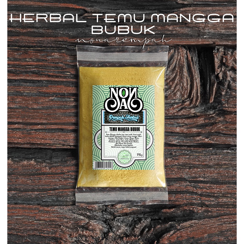 

Temu Mangga Bubuk 75 Gram | Curcuma | Temu Putih | Kunir Putih | Herbal Serbuk Murni Organic