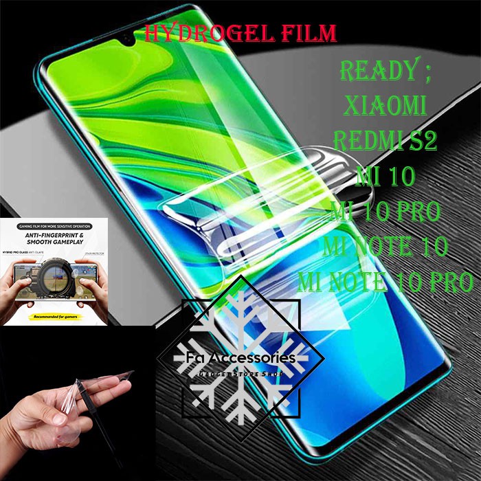 FA ANTI GORES JELLY HYDROGEL XIAOMI 11 11T 11TPRO MI NOTE 2 3 10 10PRO REDMI S2 FULL SCREEN PROTECTOR GUARD SHOCK PRO