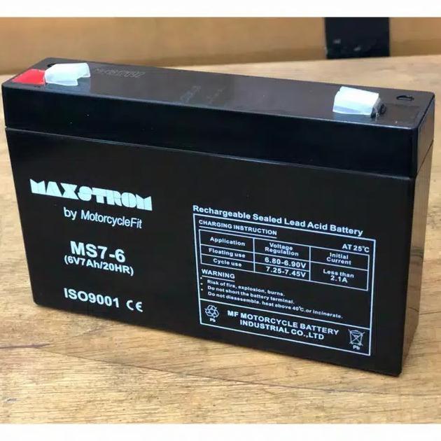 Aki battery mainan anak mobil mobilan 6v 7ah 6 v 7 ah 6v7ah accu kerin