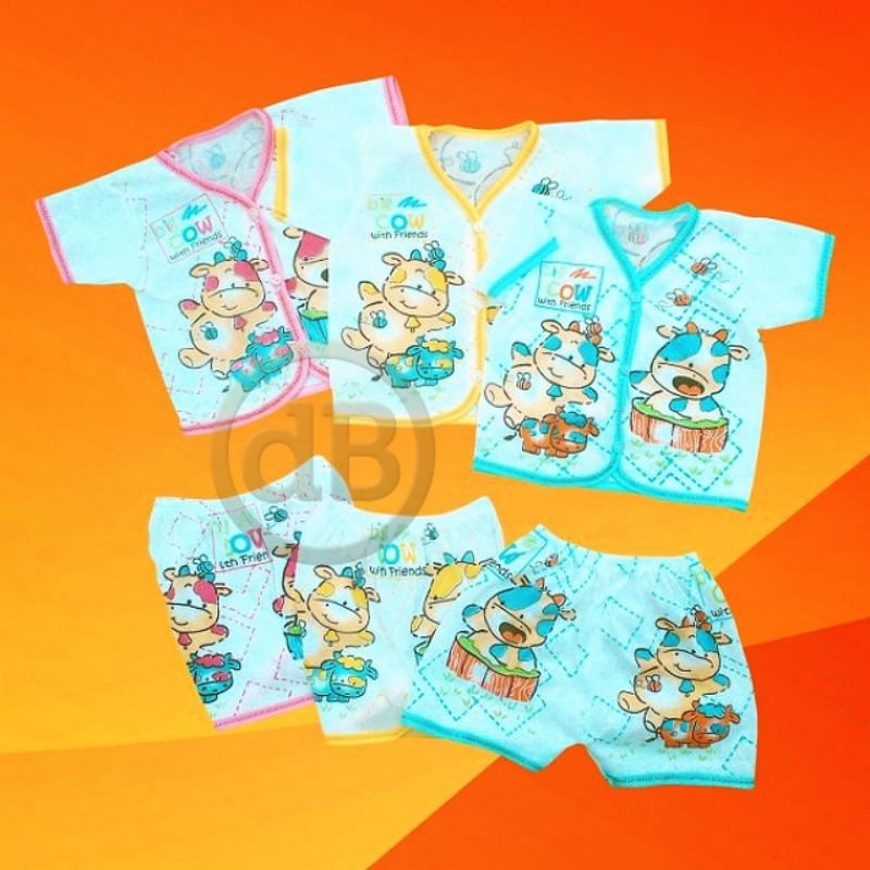 Setelan Baju Bayi Baru Lahir Unisex Setelan Baby Newborn Murah Harga Grosir