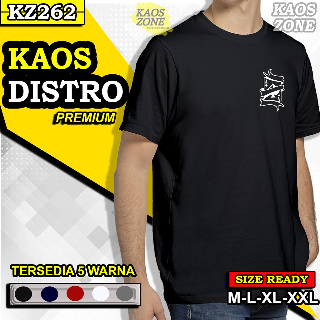 KAOS BAJU T SHIRT DISTRO KEREN PREMIUM LOGO KARTU AS ACE SPADES TSHIRT