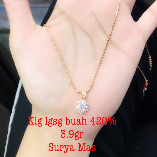 Kalung langsung buah emas 420%